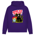 Damen Premium Bio Hoodie More Ice please cat