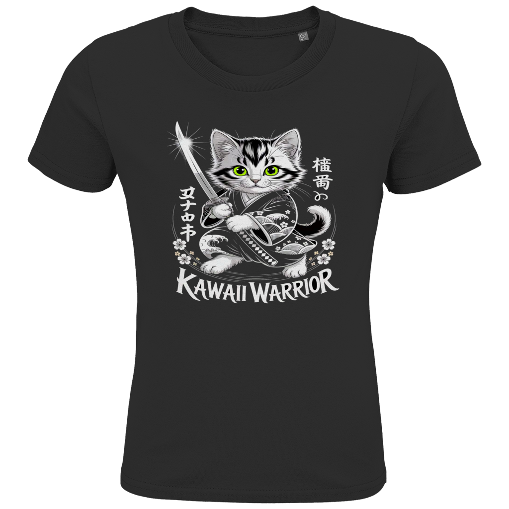 Kids Premium Bio T-Shirt Karate Cat