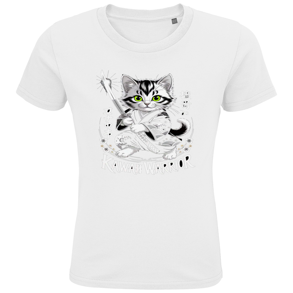 Kids Premium Bio T-Shirt Karate Cat