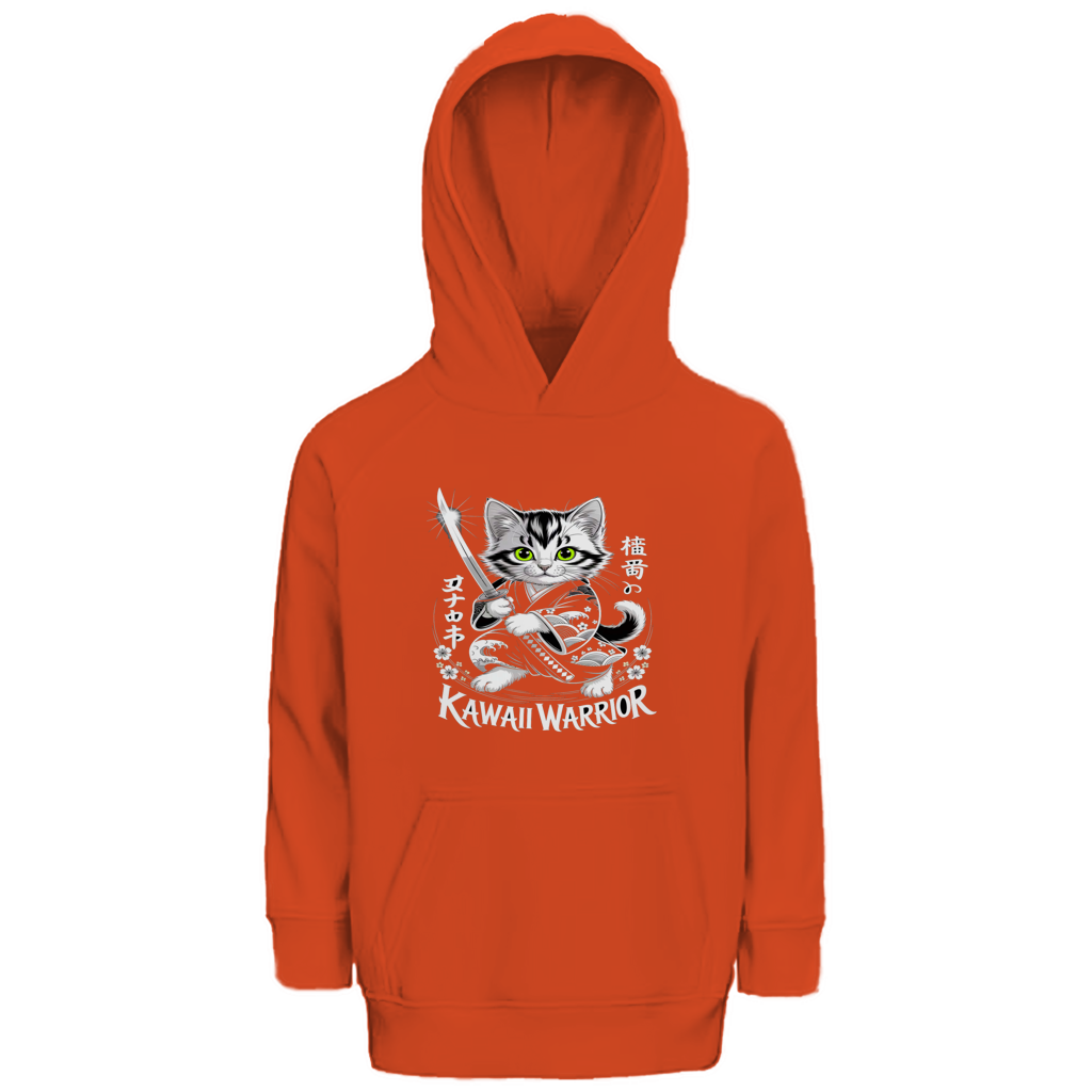 Kinder Premium Bio Hoodie Karate Cat