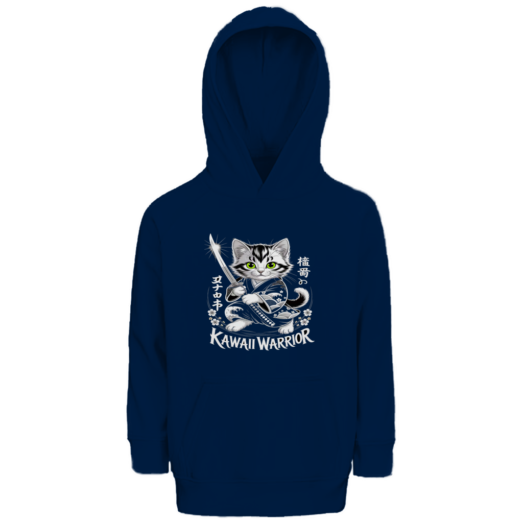 Kinder Premium Bio Hoodie Karate Cat