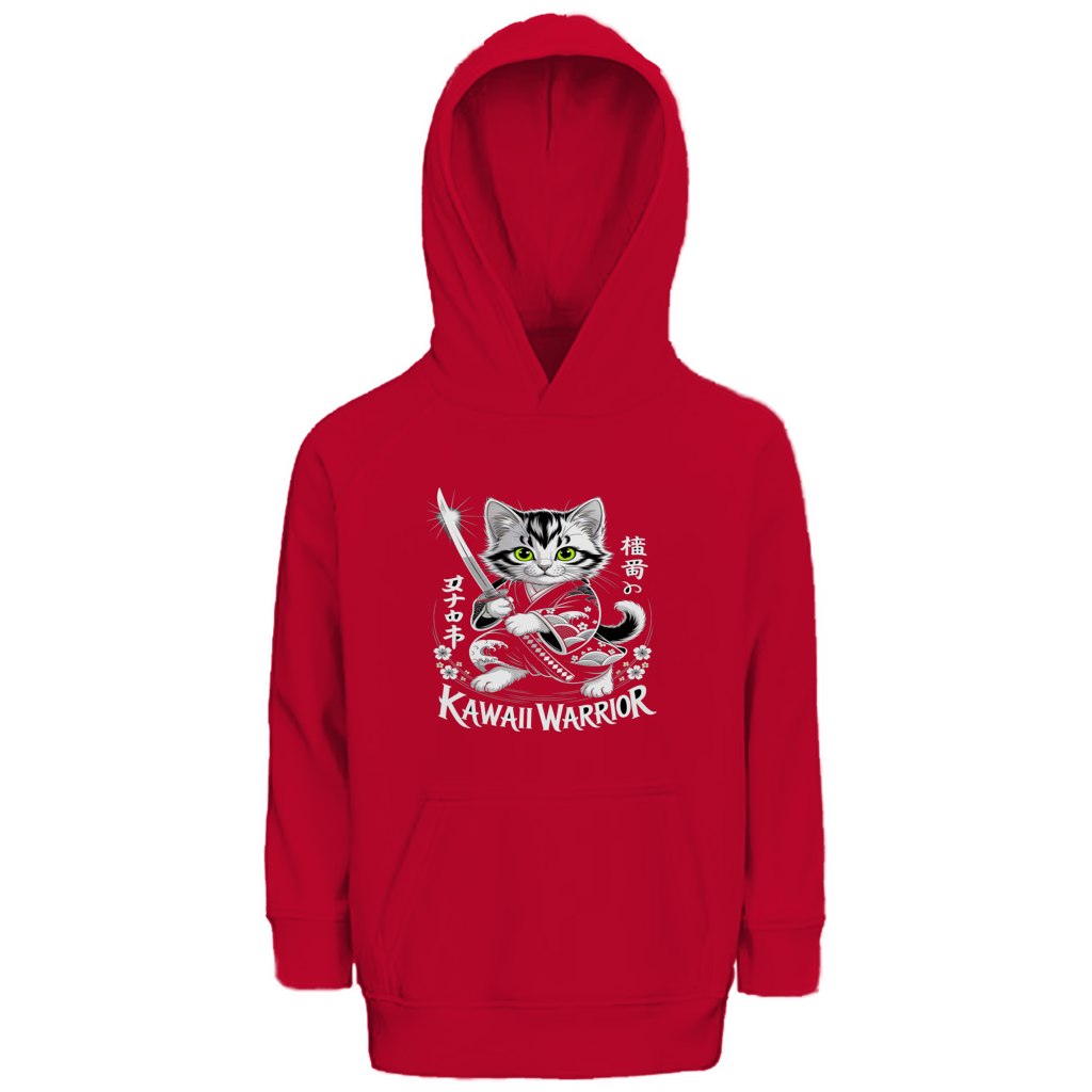 Kinder Premium Bio Hoodie Karate Cat