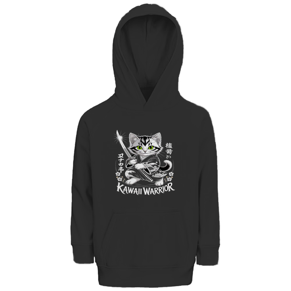 Kinder Premium Bio Hoodie Karate Cat