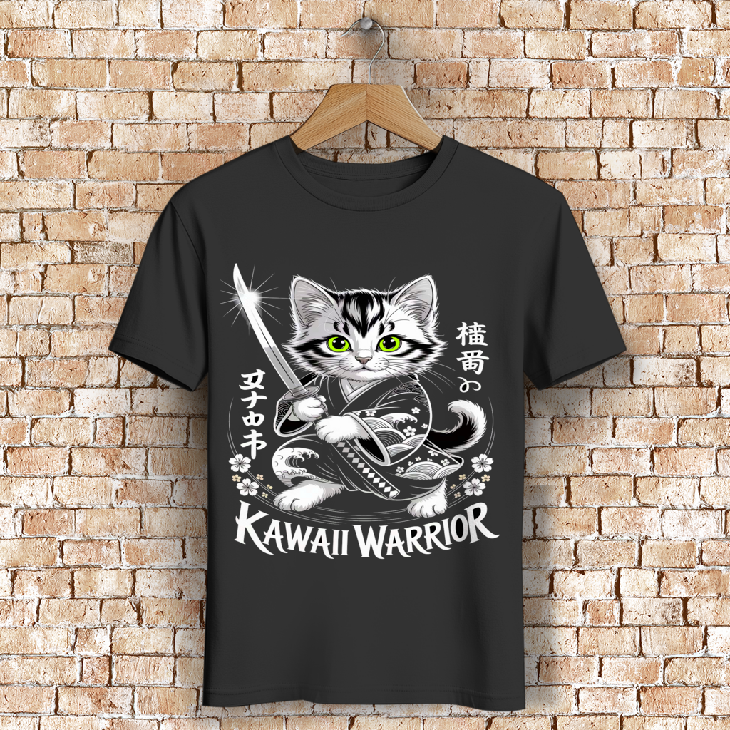 Herren Premium Bio T-Shirt Karate Cat