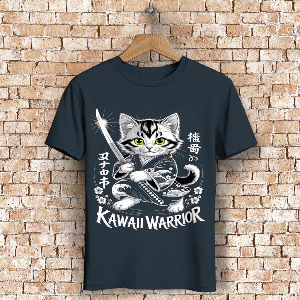 Herren Premium Bio T-Shirt Karate Cat