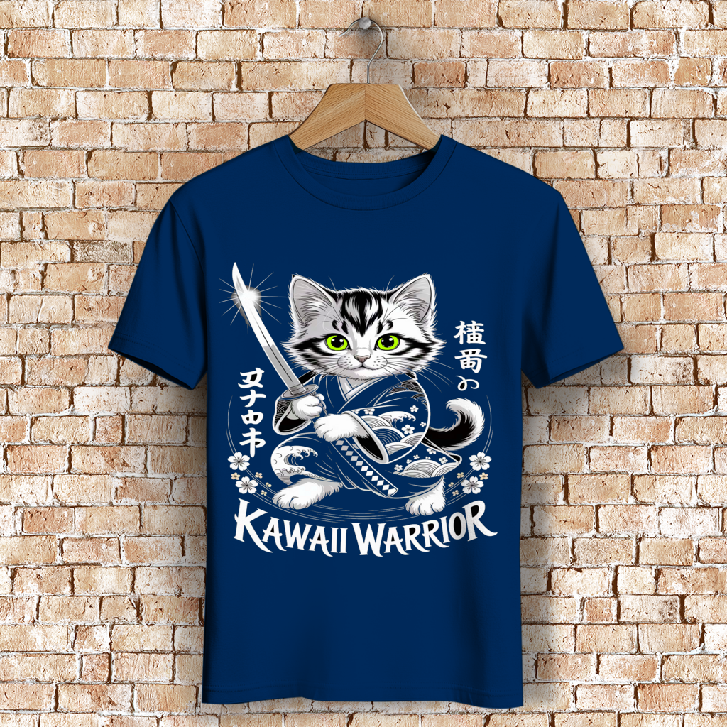 Herren Premium Bio T-Shirt Karate Cat