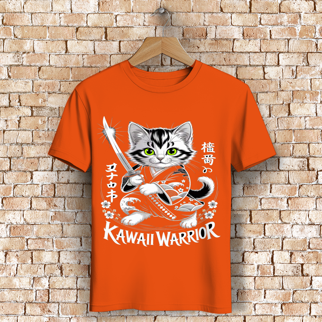 Herren Premium Bio T-Shirt Karate Cat