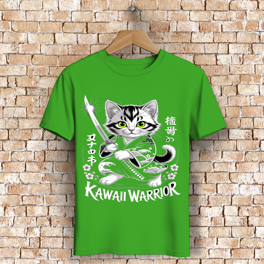 Herren Premium Bio T-Shirt Karate Cat