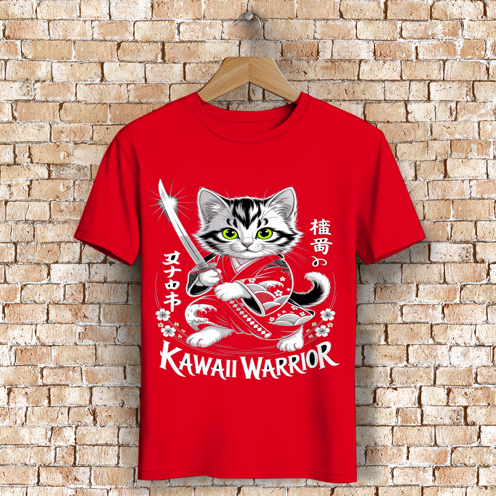 Herren Premium Bio T-Shirt Karate Cat