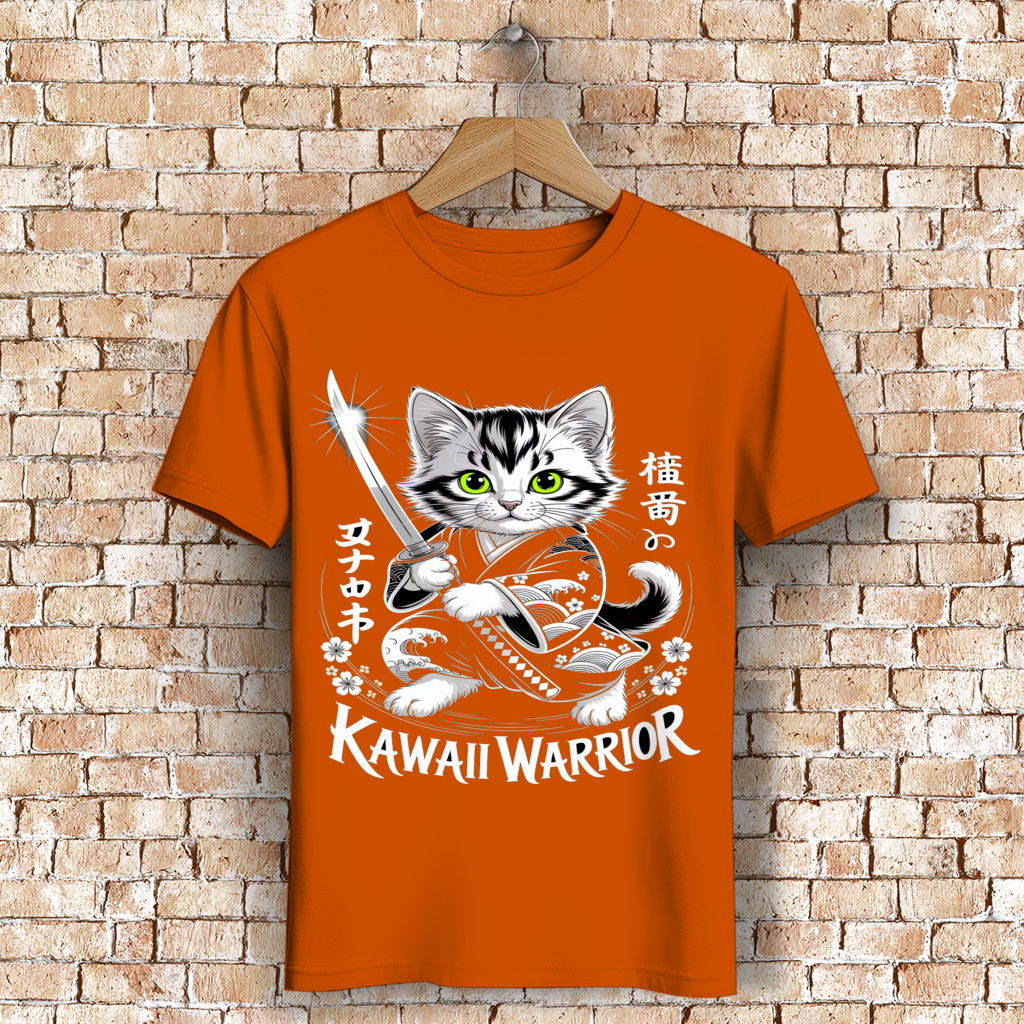 Herren Premium Bio T-Shirt Karate Cat