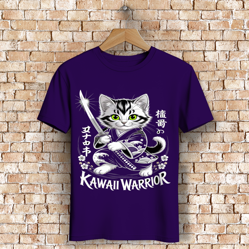 Herren Premium Bio T-Shirt Karate Cat