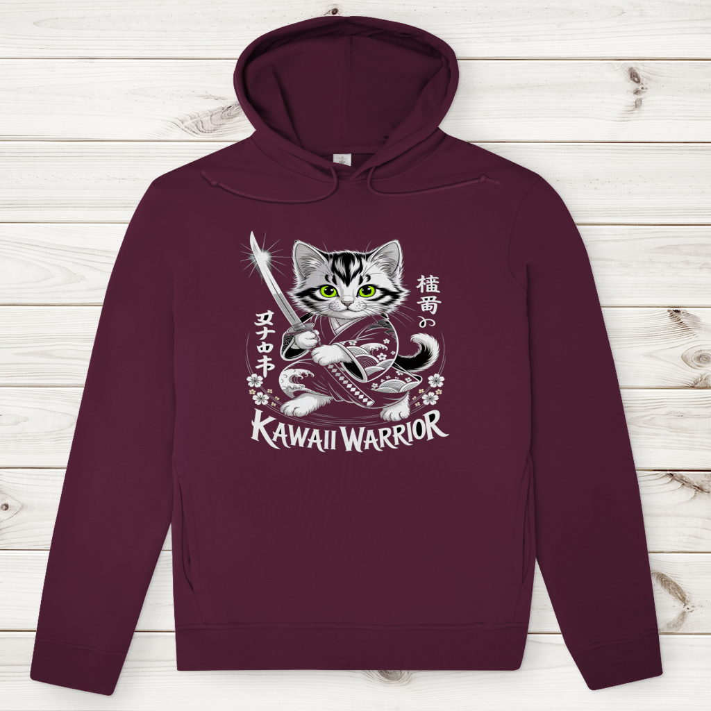 Herren Premium Bio Hoodie Karate Cat