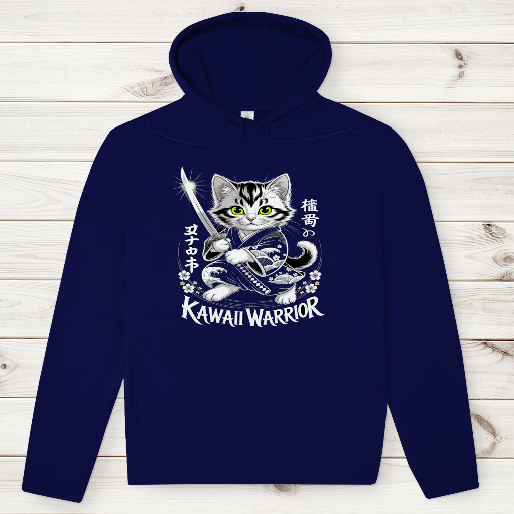 Herren Premium Bio Hoodie Karate Cat