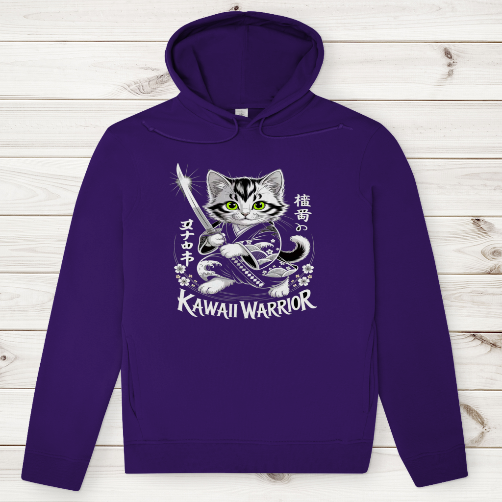 Herren Premium Bio Hoodie Karate Cat