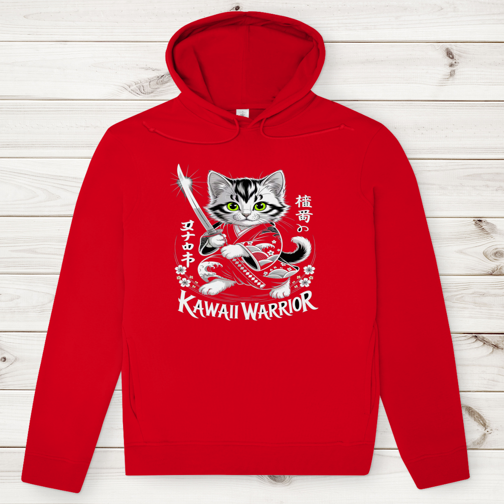 Herren Premium Bio Hoodie Karate Cat