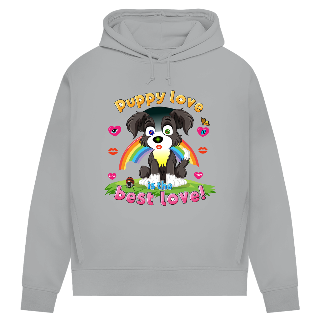 Damen Premium Bio Hoodie Puppy love Dog