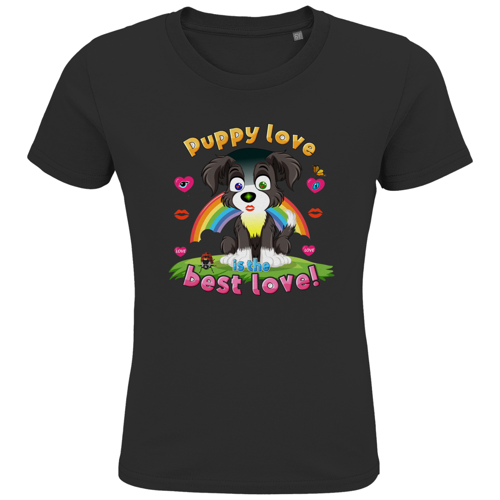 Kids Premium Bio T-Shirt Puppy love Dog