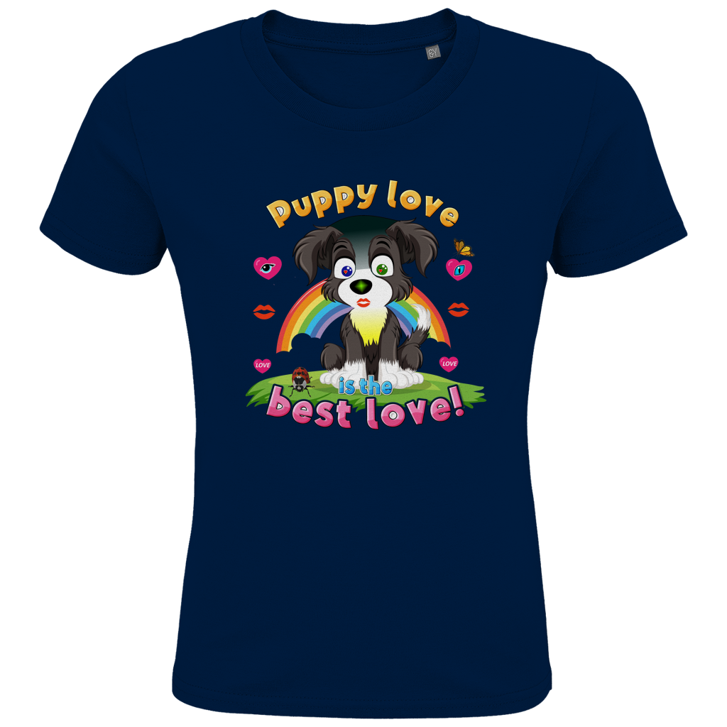 Kids Premium Bio T-Shirt Puppy love Dog