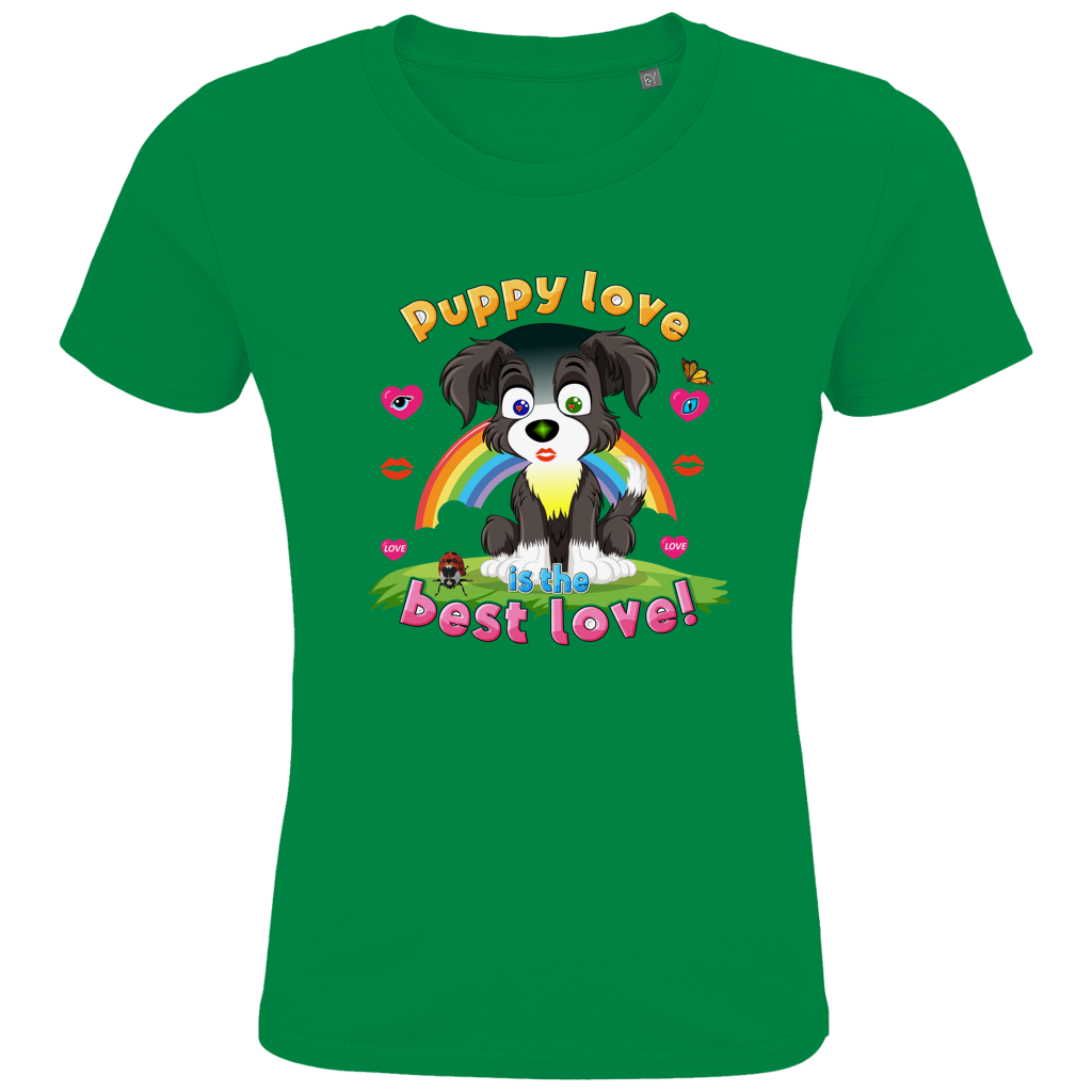 Kids Premium Bio T-Shirt Puppy love Dog
