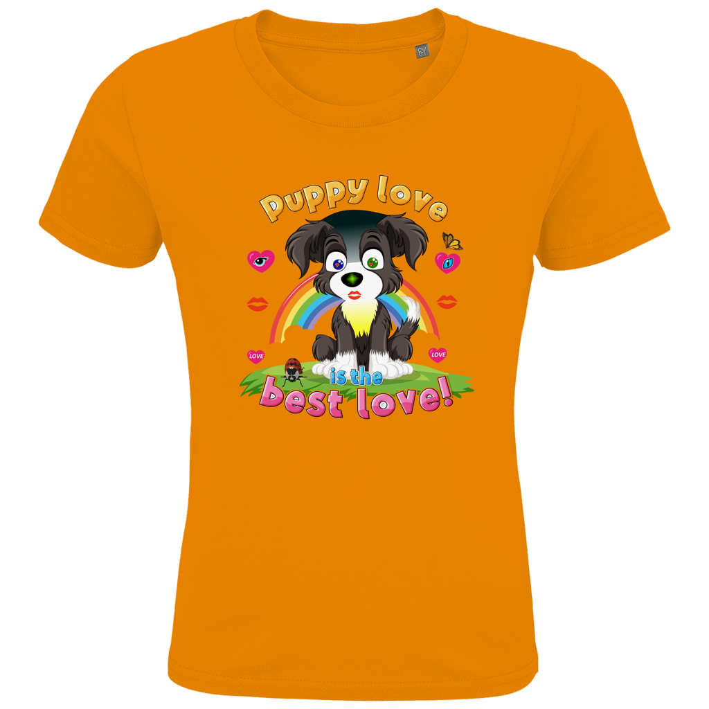 Kids Premium Bio T-Shirt Puppy love Dog