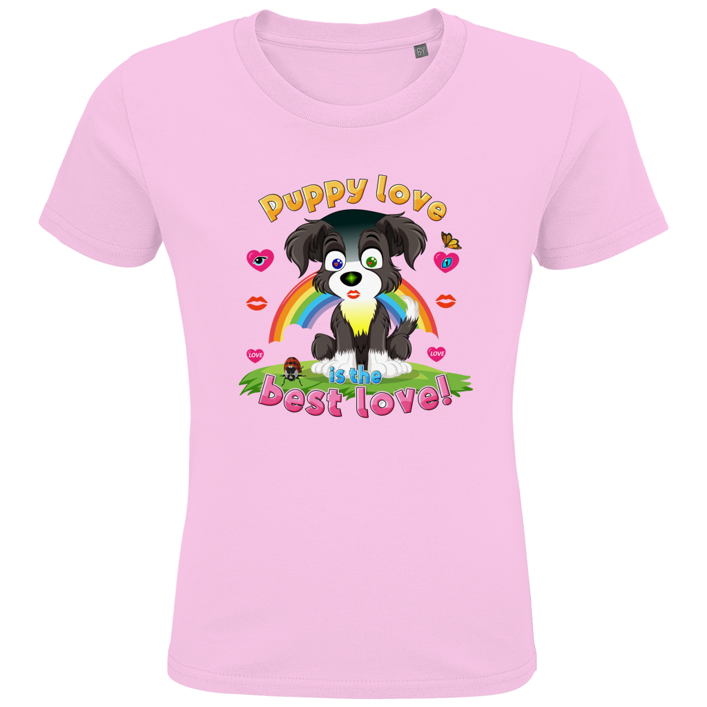 Kids Premium Bio T-Shirt Puppy love Dog
