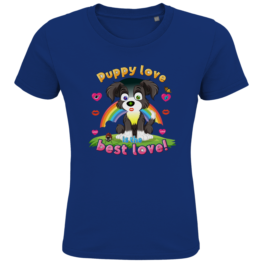 Kids Premium Bio T-Shirt Puppy love Dog