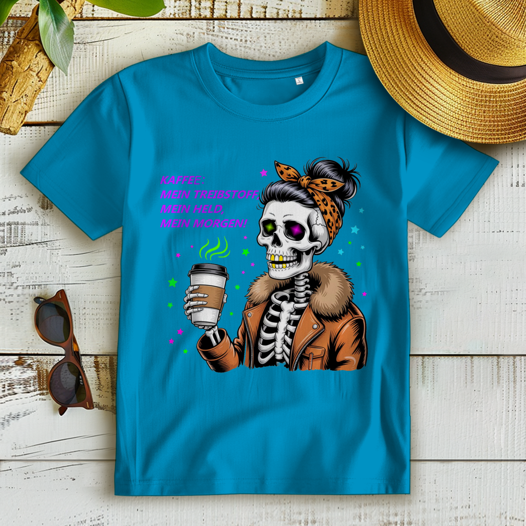 Damen Premium Bio T-Shirt Coffee time