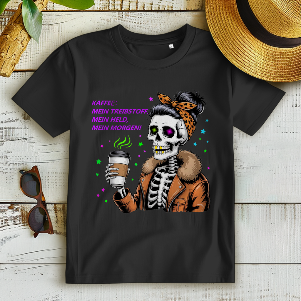 Damen Premium Bio T-Shirt Coffee time