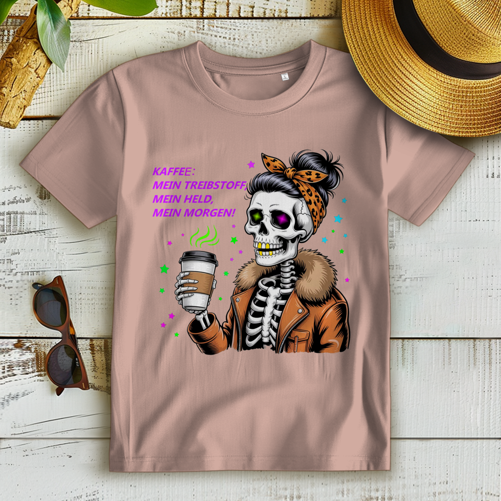 Damen Premium Bio T-Shirt Coffee time