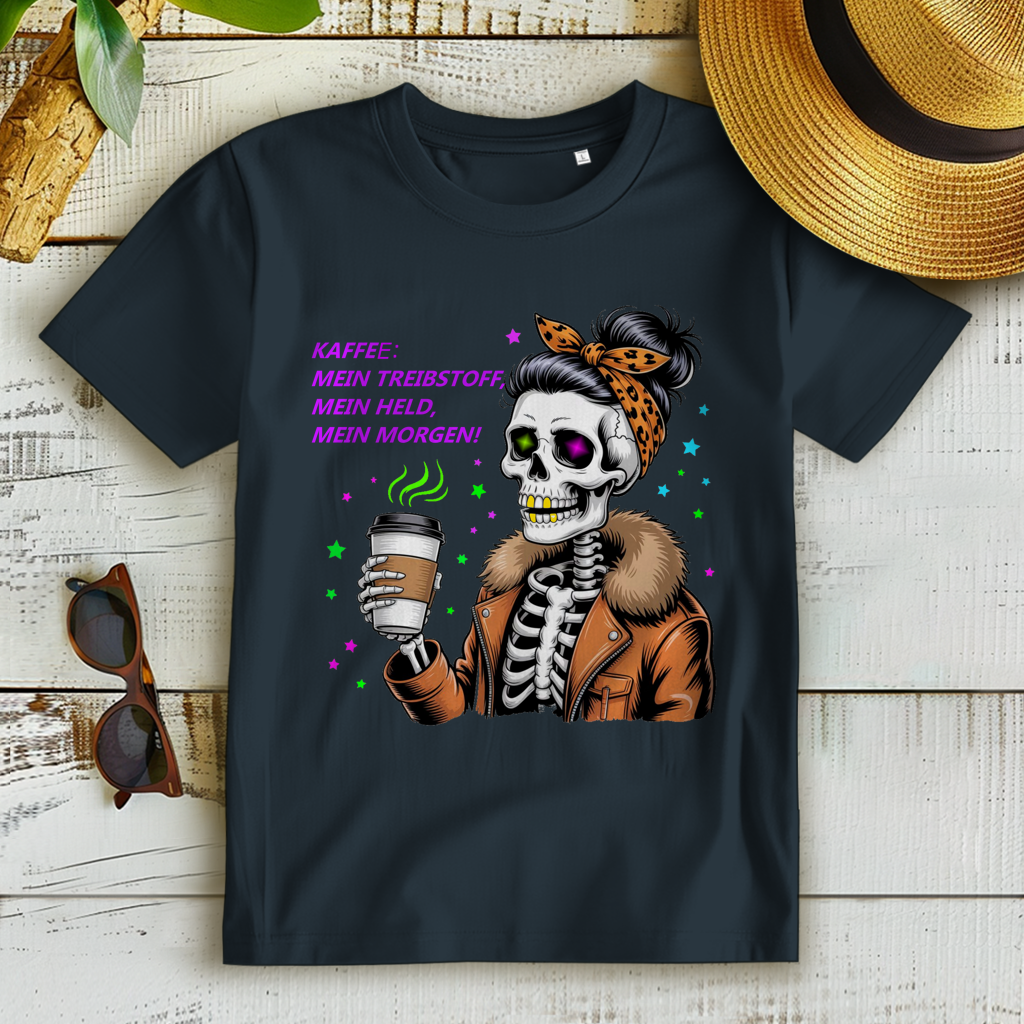 Damen Premium Bio T-Shirt Coffee time