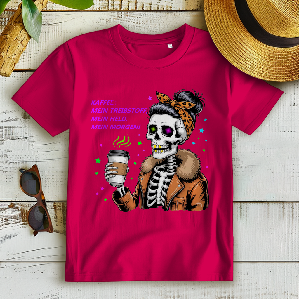 Damen Premium Bio T-Shirt Coffee time