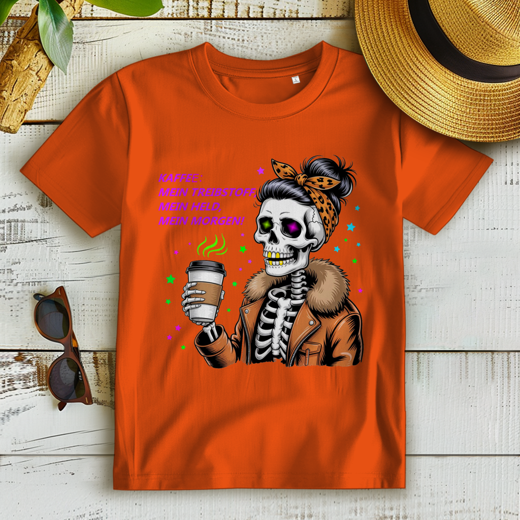 Damen Premium Bio T-Shirt Coffee time