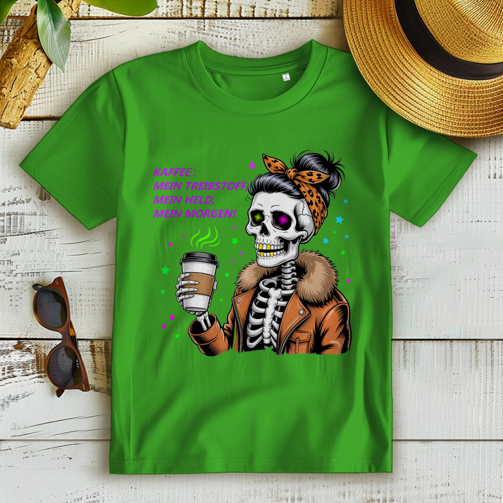 Damen Premium Bio T-Shirt Coffee time
