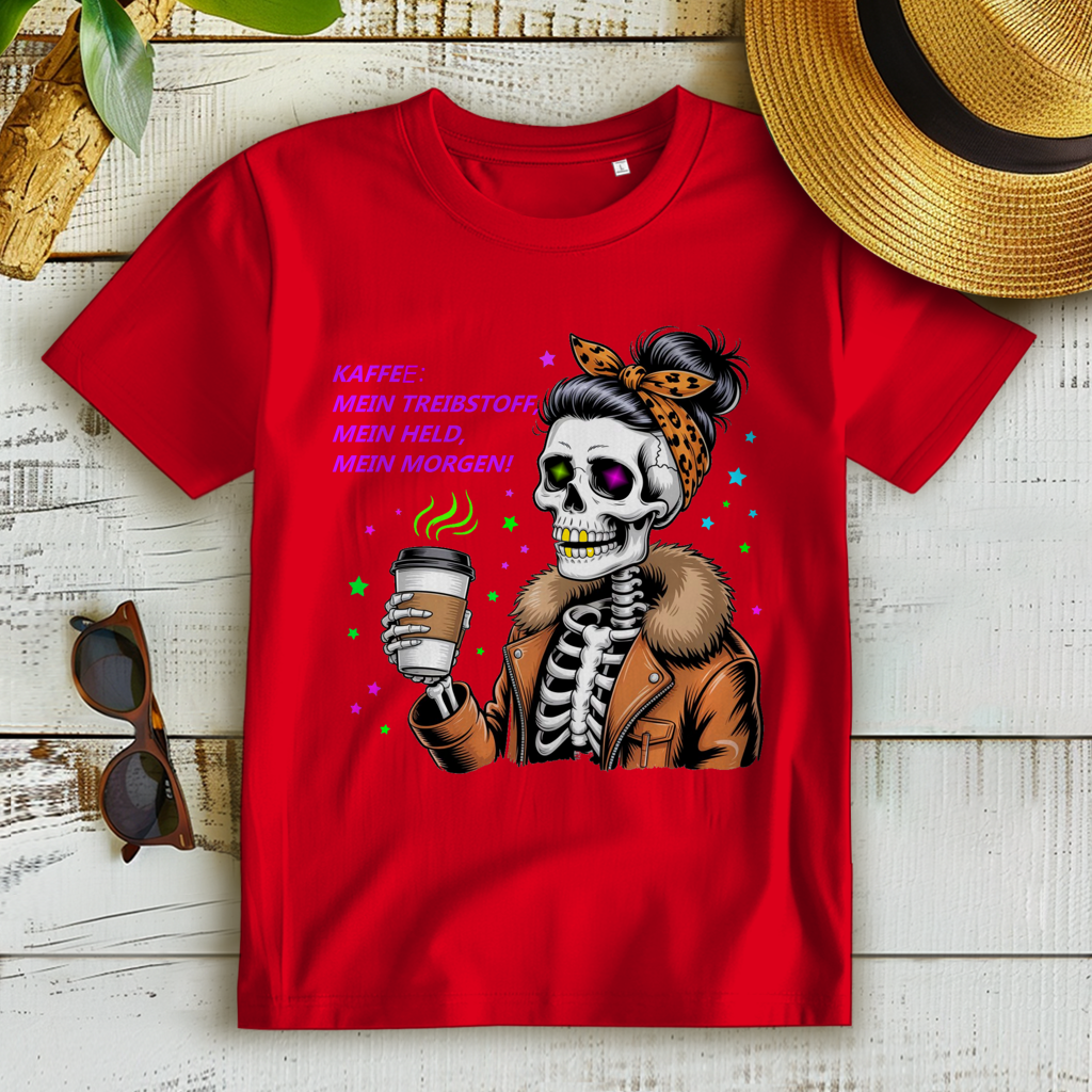 Damen Premium Bio T-Shirt Coffee time