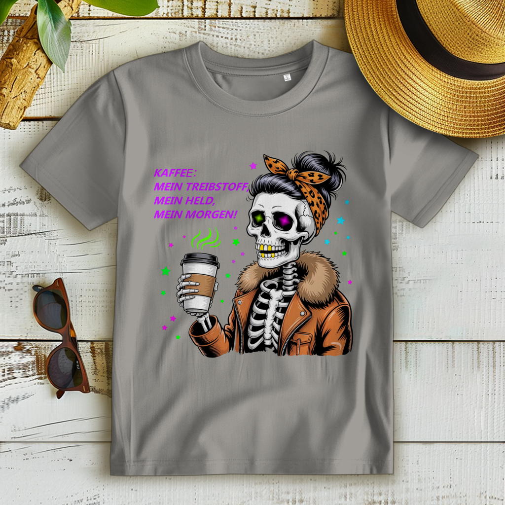 Damen Premium Bio T-Shirt Coffee time