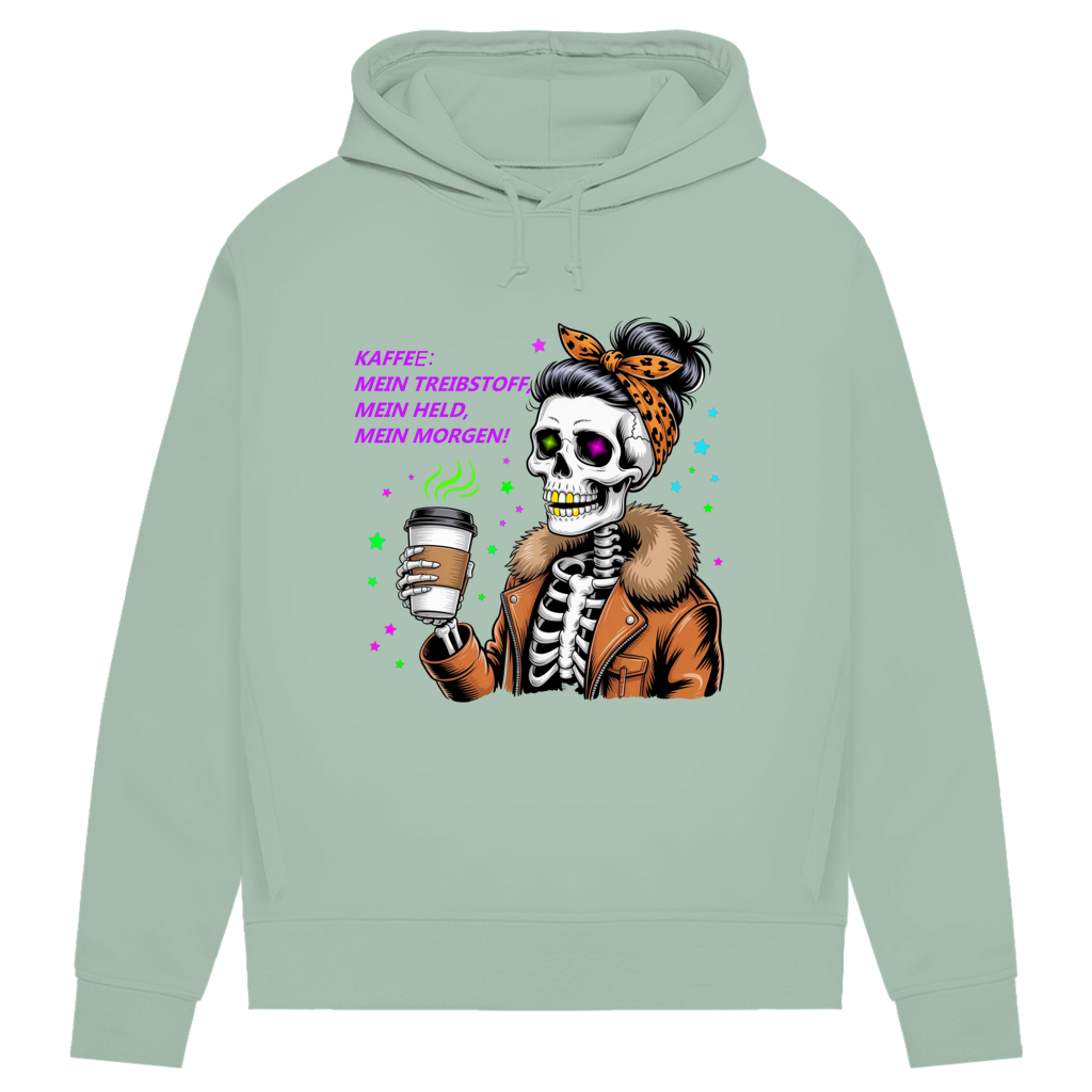 Damen Premium Bio Hoodie Coffee time
