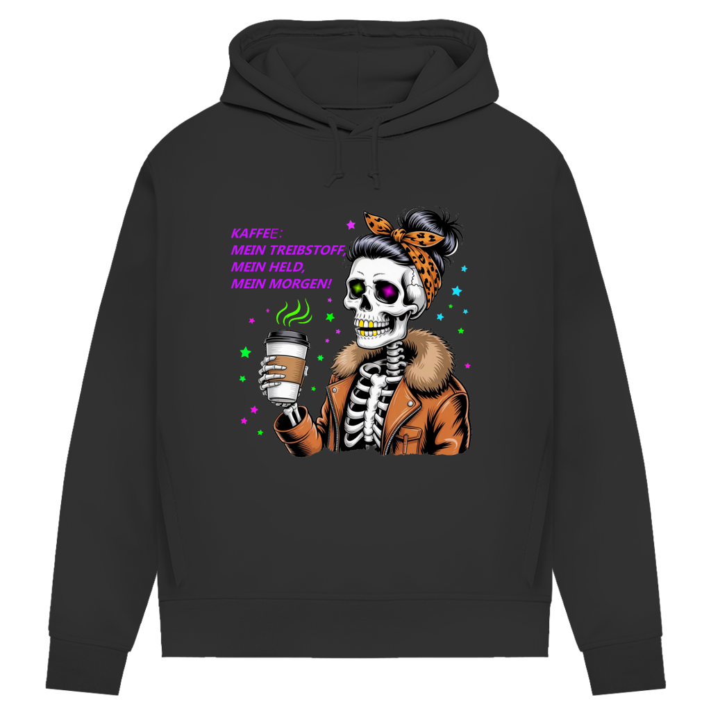 Damen Premium Bio Hoodie Coffee time