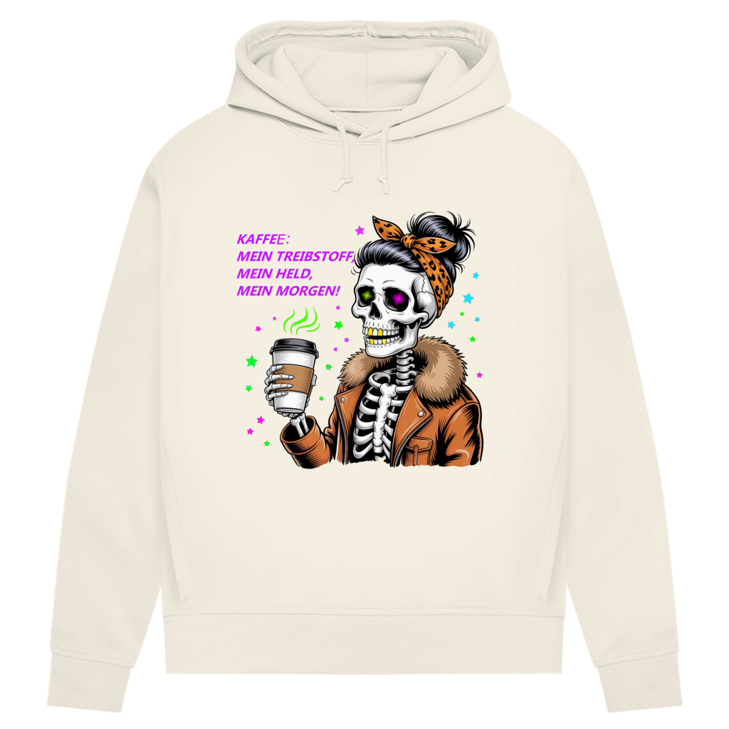 Damen Premium Bio Hoodie Coffee time