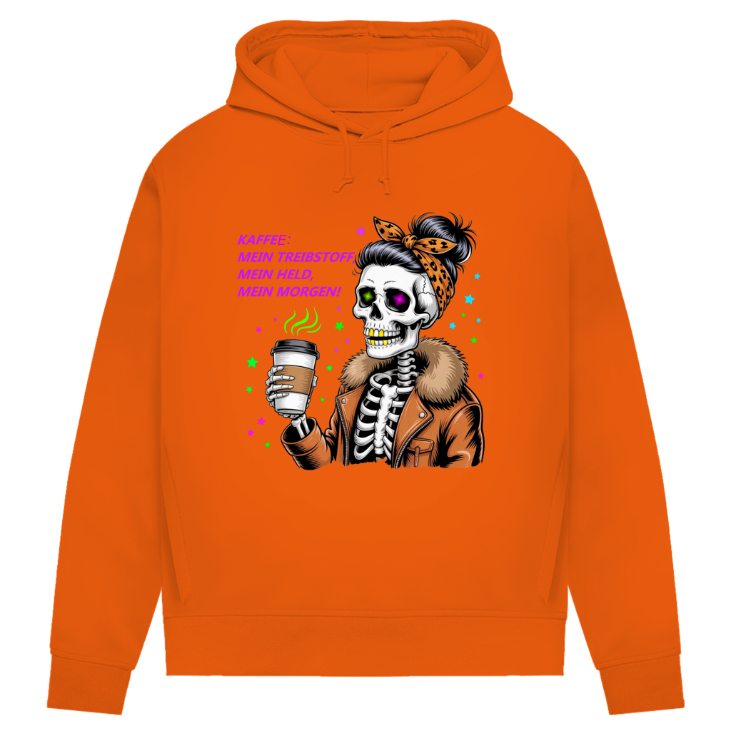 Damen Premium Bio Hoodie Coffee time