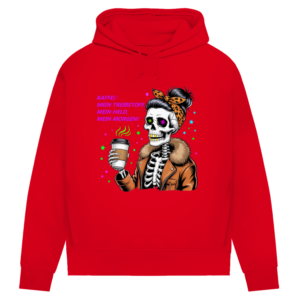 Damen Premium Bio Hoodie Coffee time