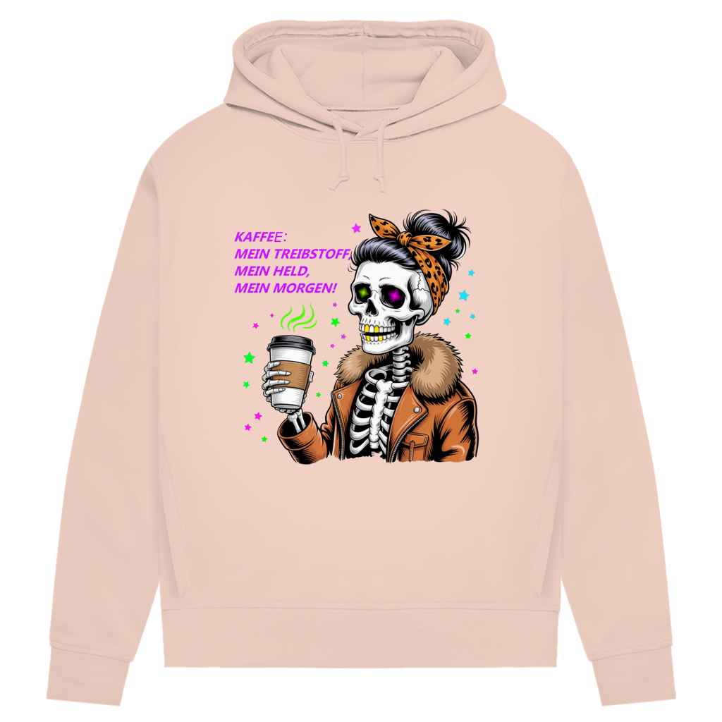 Damen Premium Bio Hoodie Coffee time