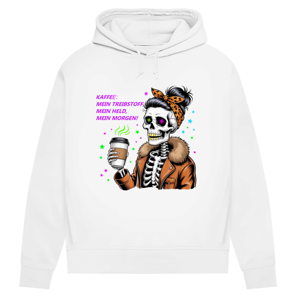 Damen Premium Bio Hoodie Coffee time