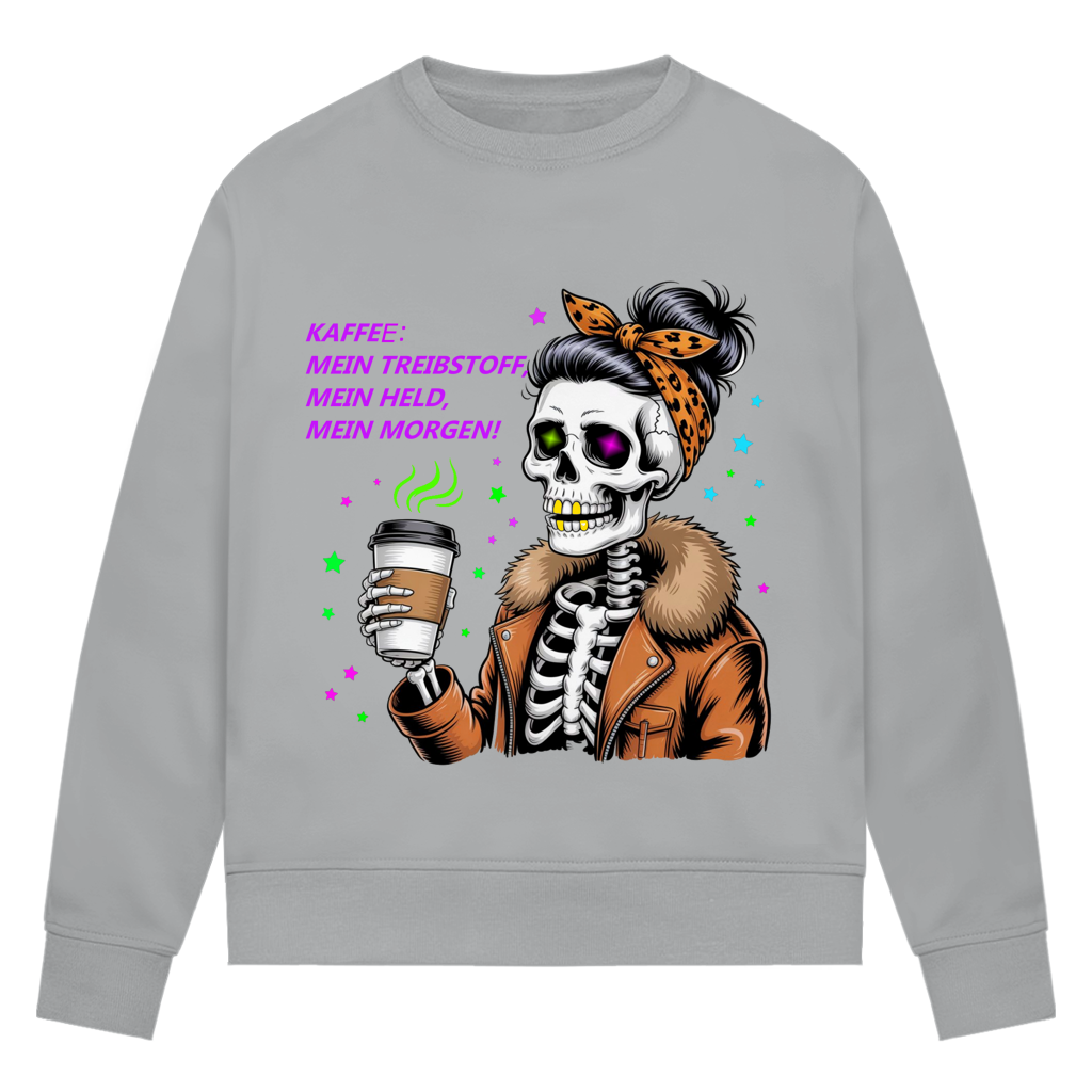 Damen Premium Bio Sweatshirt Coffee time