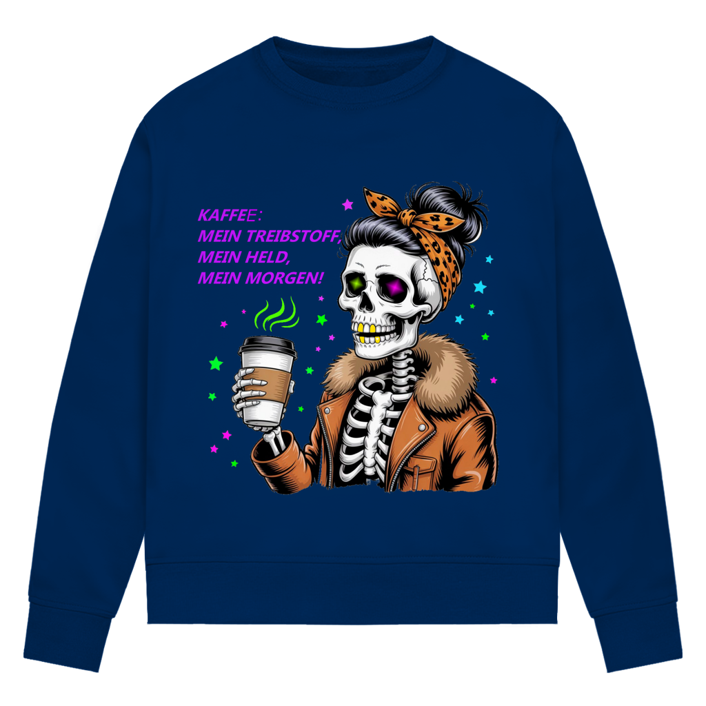 Damen Premium Bio Sweatshirt Coffee time
