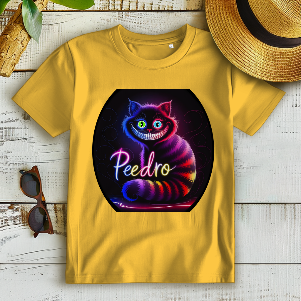 Damen Premium Bio T-Shirt Katze Peedro