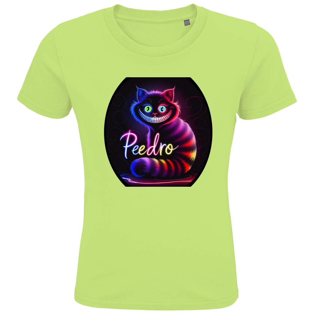 Kids Premium Bio T-Shirt Katze Peedro