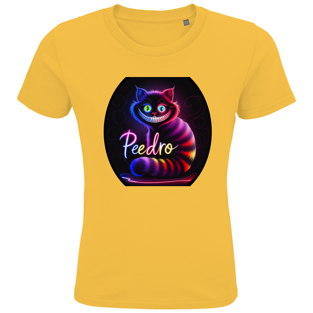 Kids Premium Bio T-Shirt Katze Peedro