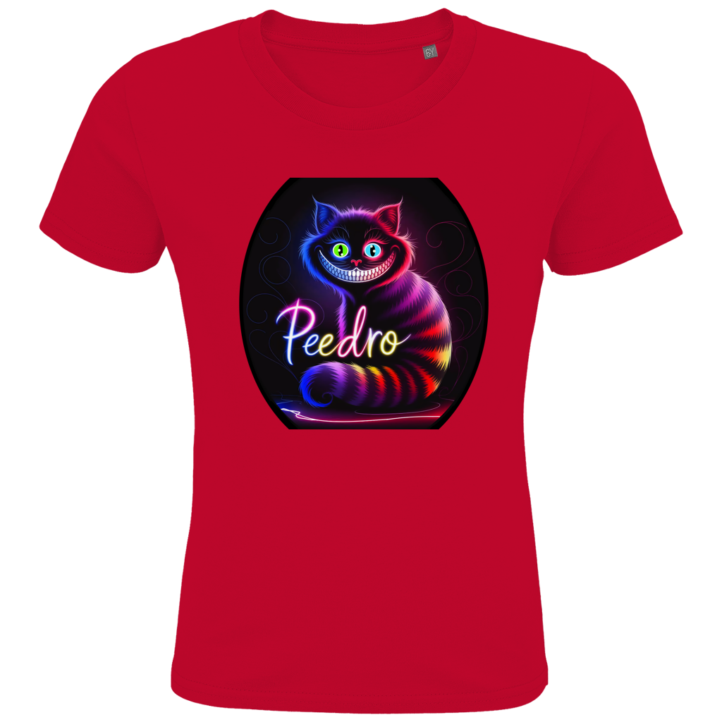 Kids Premium Bio T-Shirt Katze Peedro
