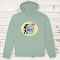 Herren Premium Bio Hoodie Hase und Wolf