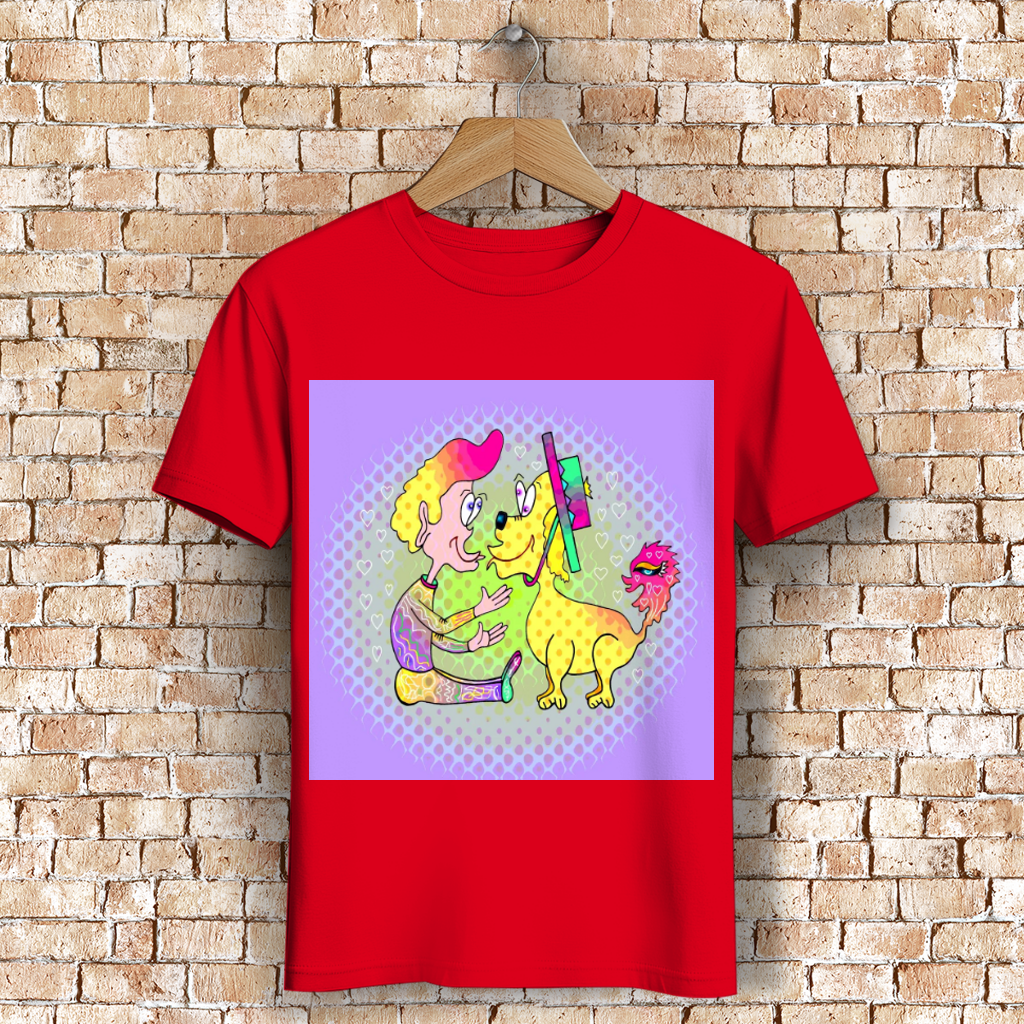 Herren Premium Bio T-Shirt Picasso dog